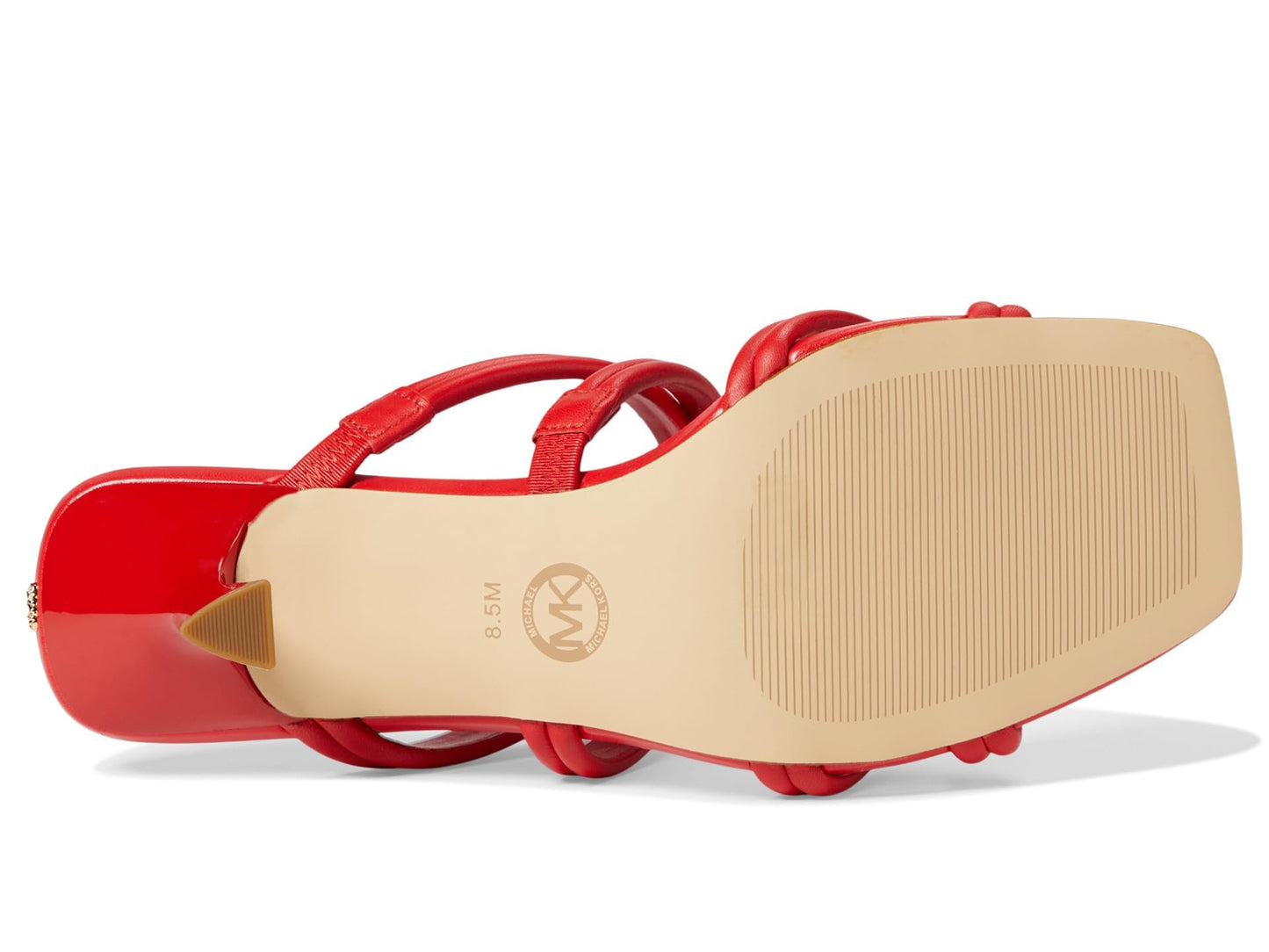 Michael Michael Kors Corrine Sandals for Women - Leather Upper - Synthetic Lining - Synthetic Insole Lacquer Red 7.5 M