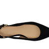 Lauren Ralph Lauren, Women, Londyn Suede Slingback Flat, Black, 7.5, Medium