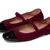 Cole Haan Women's Yvette Mj Ballet Flat, Black Cherry Suede, 8.5