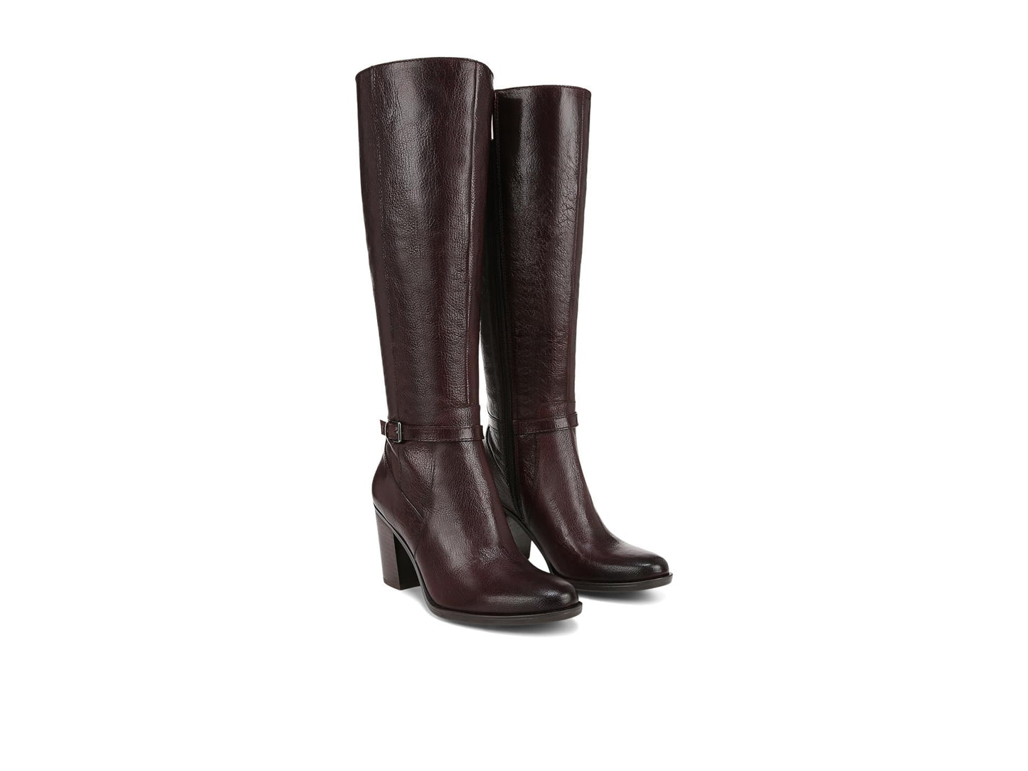 Naturalizer Women's Kalina Wide Shaft Wine Leather 8.5 Medium