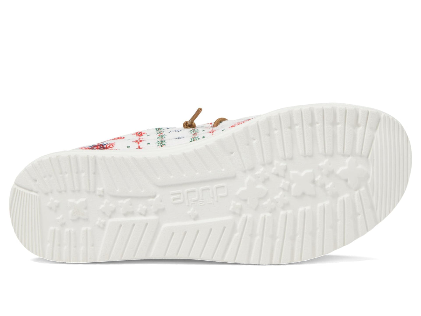 HEYDUDE Wally Youth Ugly Sweater Cream Size 1 | Kids Shoes | Kids Slip-on Loafers | Comfortable & Light-Weight
