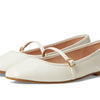 Cole Haan Women's Shoes - Yelena Mary Jane Ballet Flat, Ivory Leather, 7.5-B US