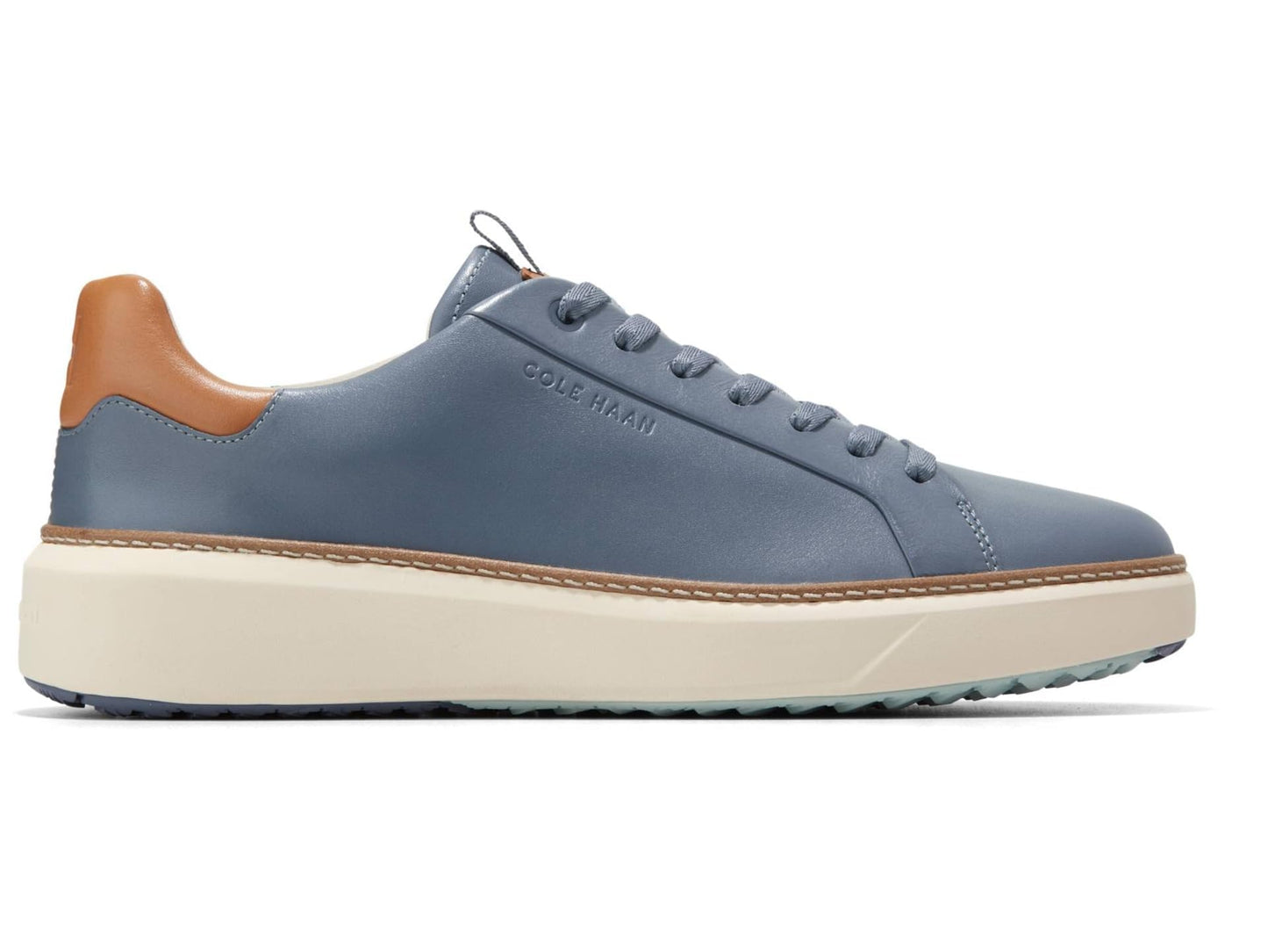 Cole Haan Mens Grandpro Topspin Golf Folkstone Gray/Natural Tan/Ivory 8.5 M