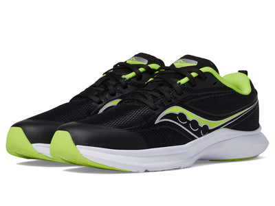 Saucony Unisex-Child Kinvara 13, Black/Lime, 6 Big Kid