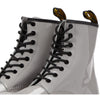 Dr. Martens Women's 1460 W Patent Leather 8 Eye Boot, Zinc Grey, 5