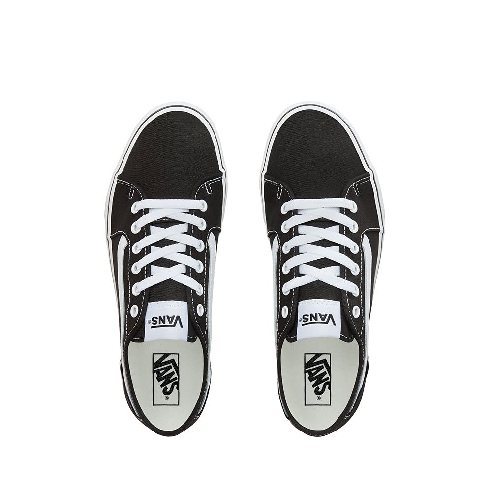 Vans Atwood Deluxe, Men Skateboarding Shoes, Canvas Black White, 43
