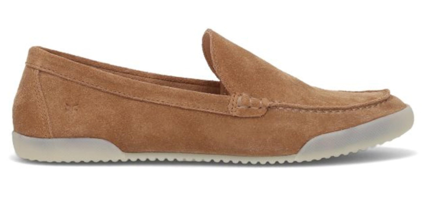 Frye Melanie Skimmer Loafer for Women - Classic Leather Slip-On Shoes with Timeless Style & Comfort, Almond - 12M