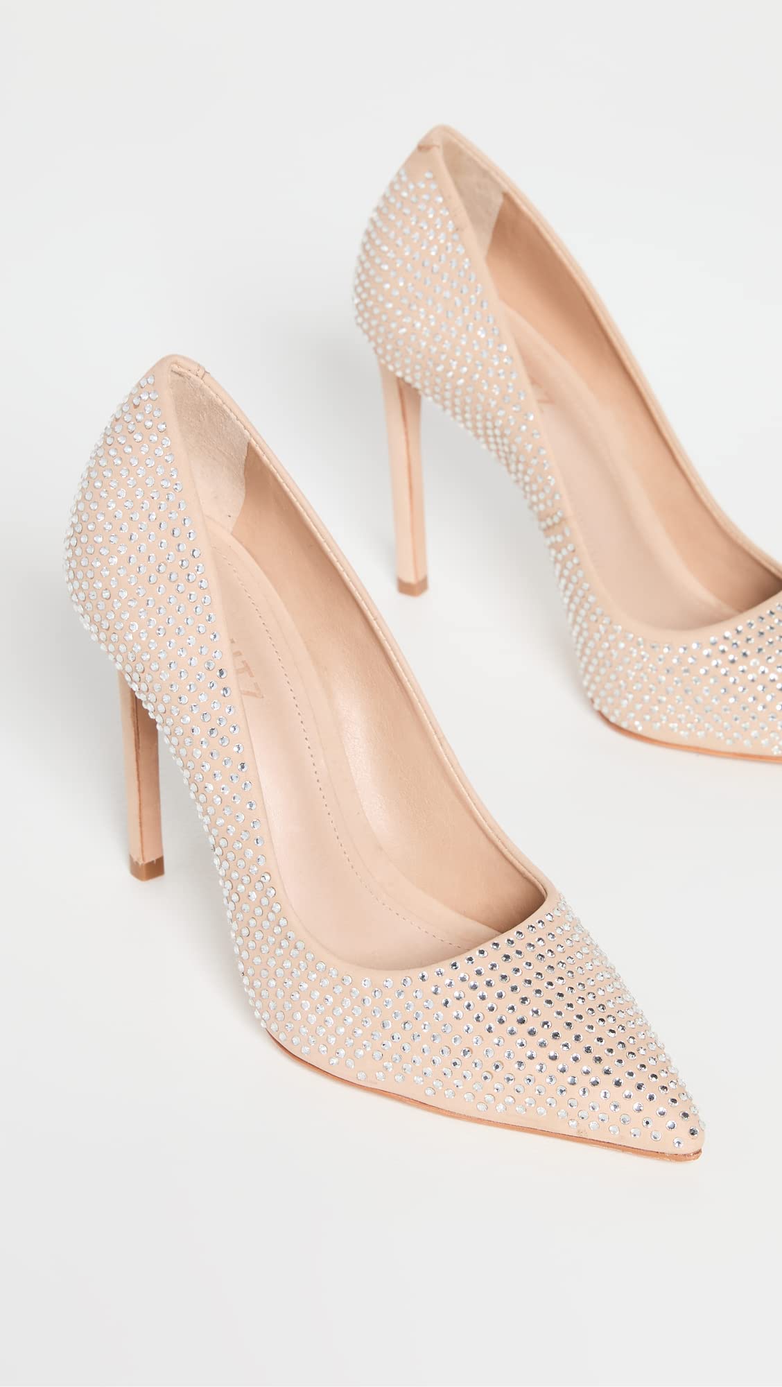 SCHUTZ Women's Sybil Pumps, Light Nude, Tan, Clear, 6.5 Medium US