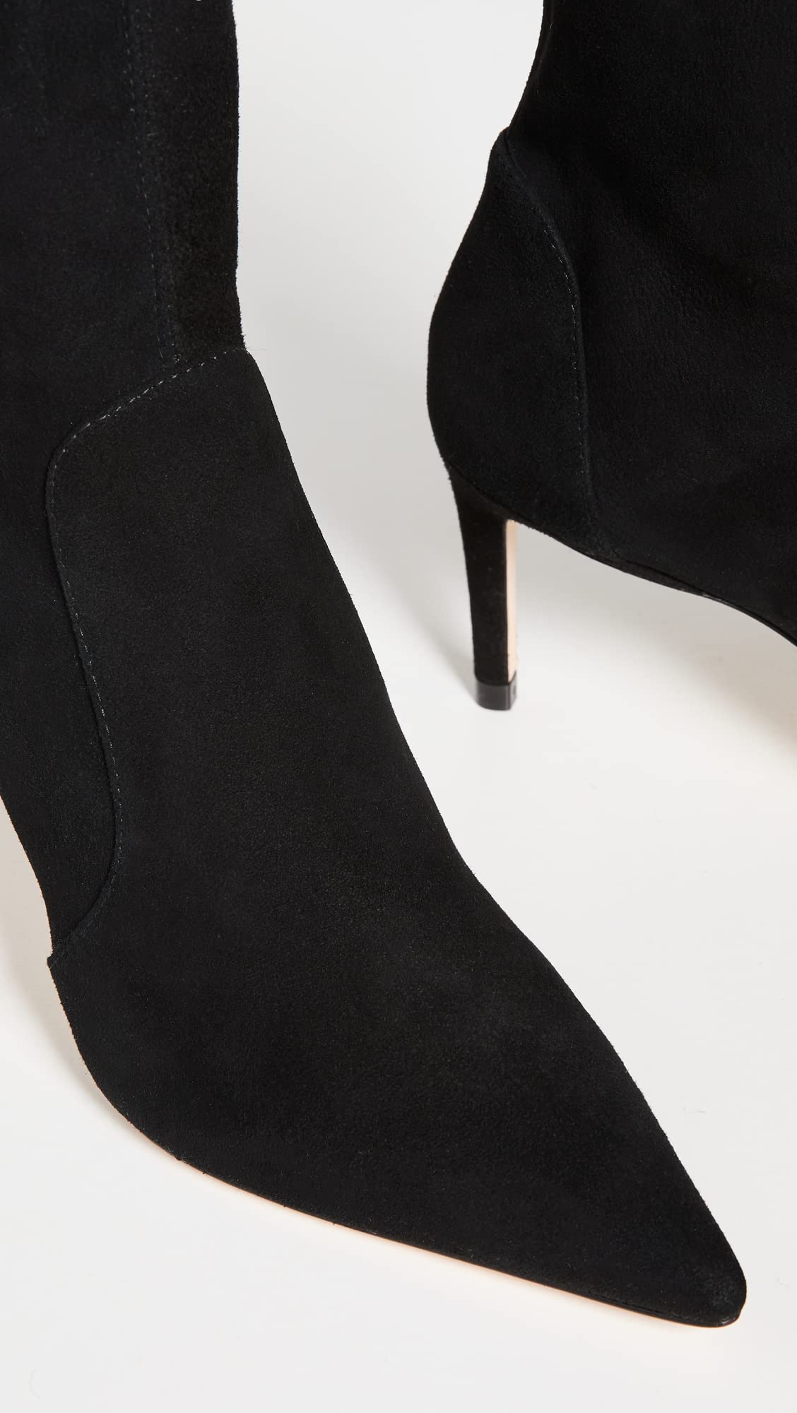 Stuart Weitzman Women's 75mm Stuart Stretch Booties, Black, 5.5 Medium US