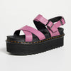 Dr. Martens Women's Voss II Quad Athena Sandals, Muted Purple, 5 US