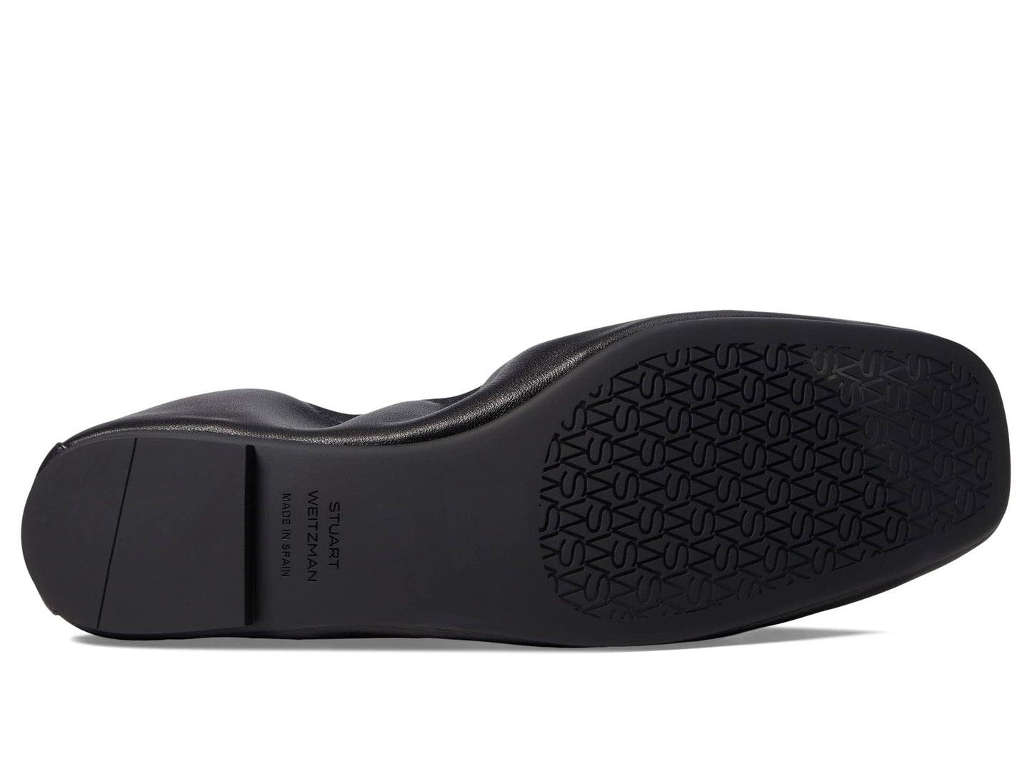 Stuart Weitzman Crystal Fleur Ballet Flat Black 7.5 B