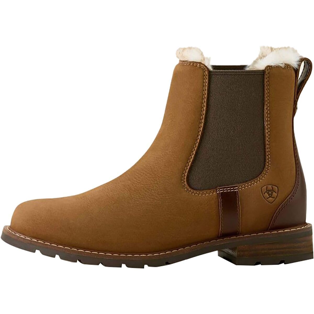 ARIAT, Women's, Wexford Sherpa Waterproof, Amber Brown, 9, Medium