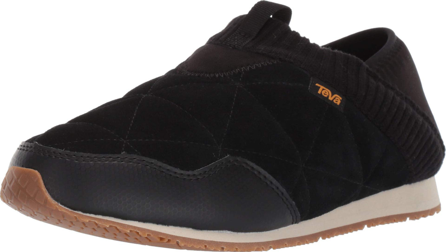 Teva Women's Ember Moc Shearling Shoes Slipper, Black, 5