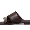 Free People Women's Mila Minimal Flat Sandal Brown 7.5 Medium
