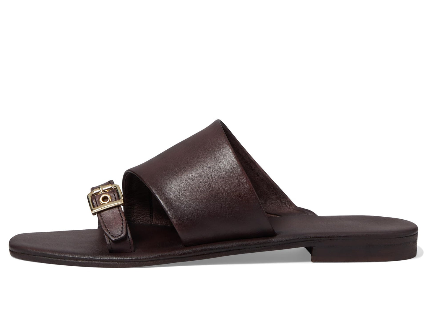 Free People Women's Mila Minimal Flat Sandal Brown 7.5 Medium