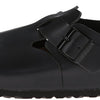 Birkenstock Unisex London SFB Leather Mule,Hunter Black,45 EU/M12 M US