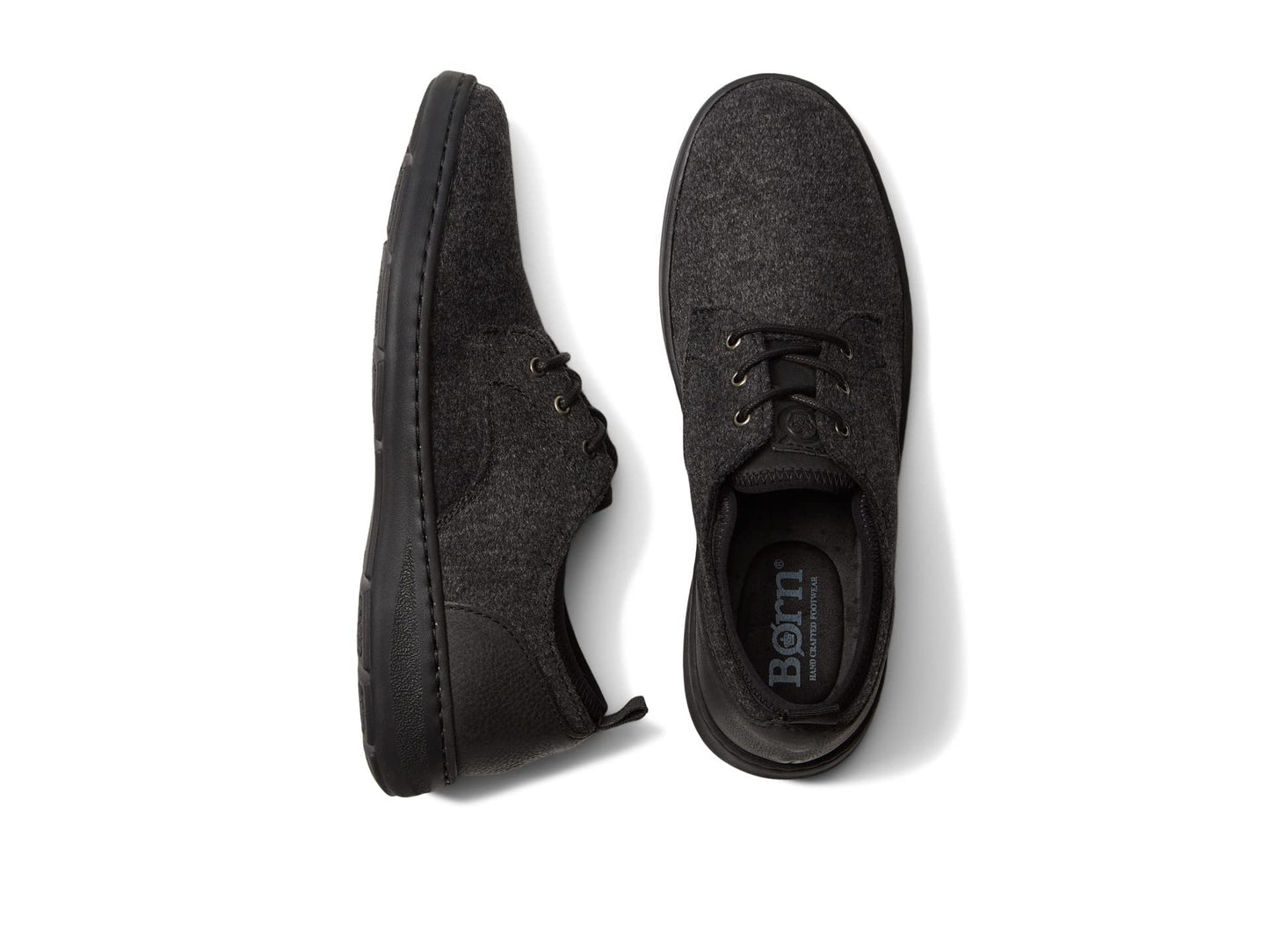 BORN Marcus Dark Grey/Black Wool 12 M (D)