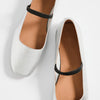 Madewell Women's The Greta Ballet Flats, Silver, 6 Medium US