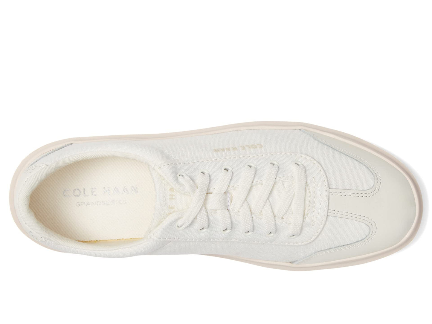 Cole Haan Grandpro Rally Canvas T-Toe Egret/Silver Peony 7 B (M)