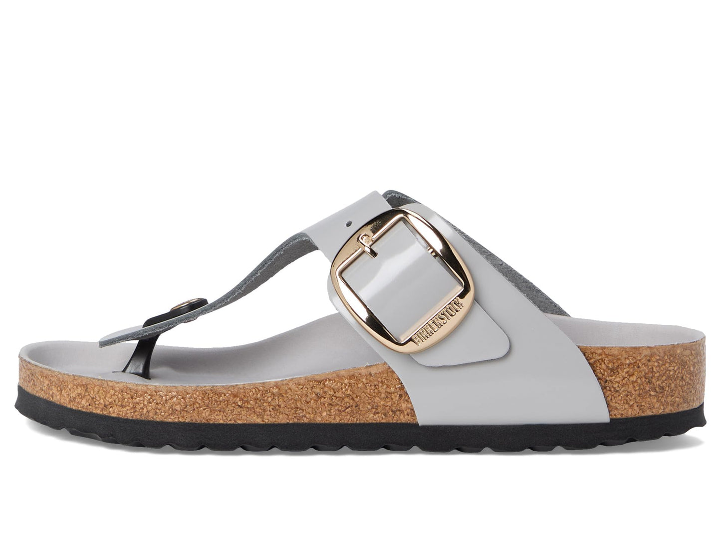 Birkenstock Women's Gizeh Big Buckle High Shine Sandal, Light Rose, 11-11.5
