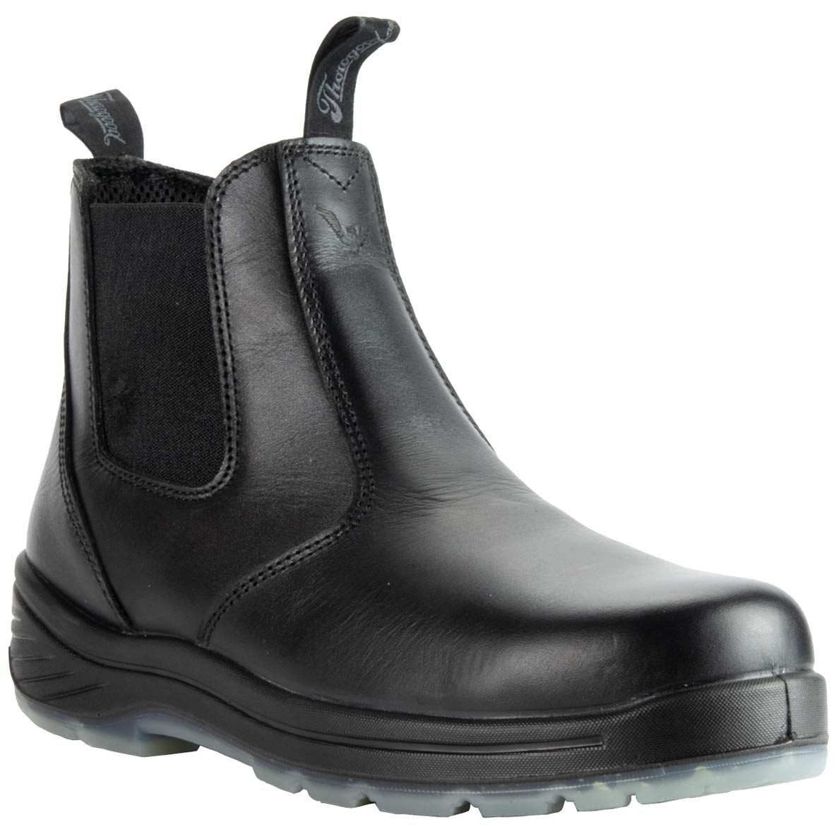 Thorogood 804-6134M110: 6″ Black Quick Release Station Boot Safety Toe with Translucent Bottom, 110M
