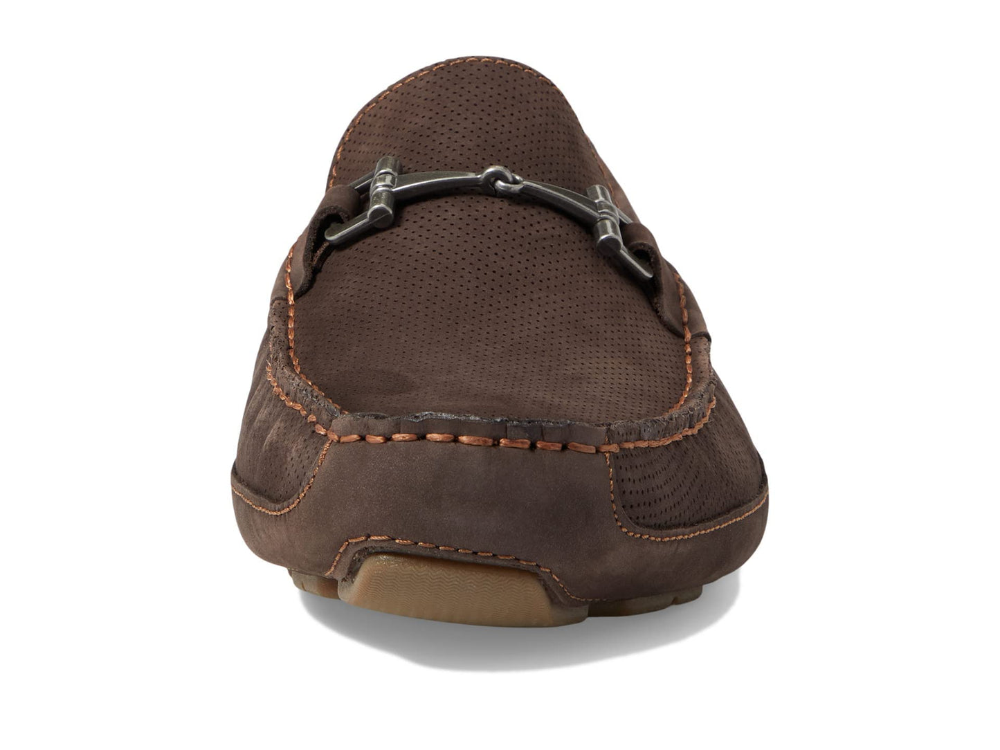 Cole Haan Wyatt Bit Driver Dark Chocolate Nubuck Perf/Gum 10 D (M)