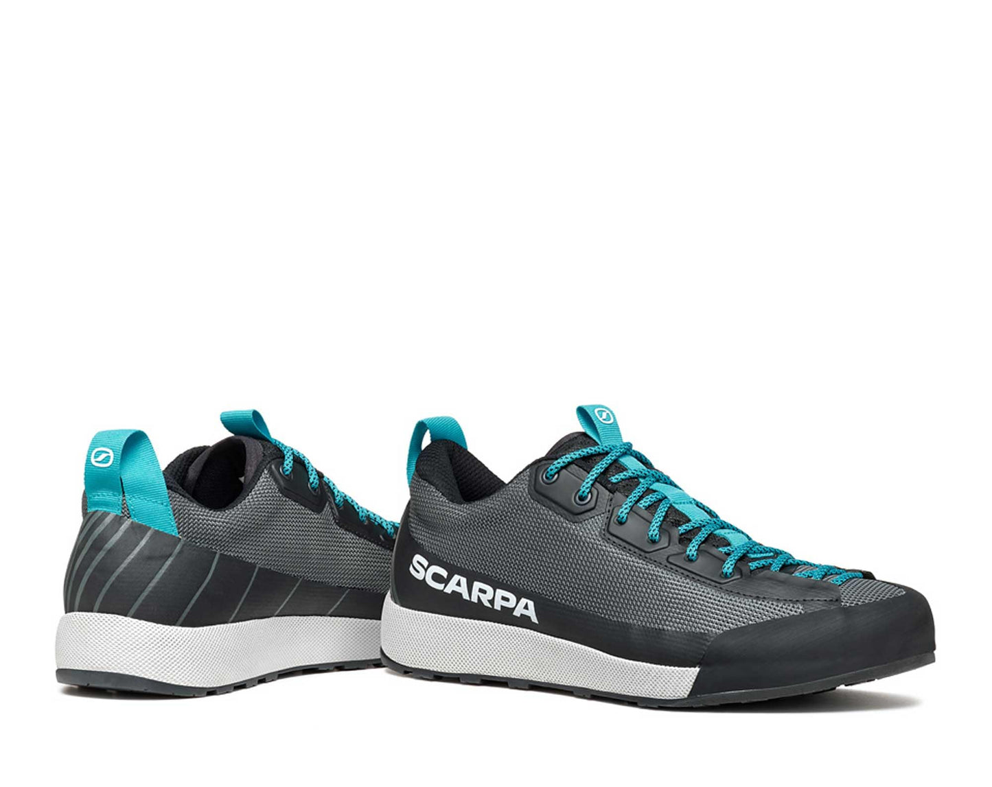 SCARPA Men's Gecko LT Outdoor Shoes for Hiking and Walking - Anthracite/Azure - 8-8.5 Women/7-7.5 Men