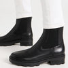 Madewell Women's The Wyckoff Chelsea Lugsole Boot in Leather, True Black, 8 Medium US