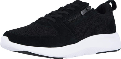 Vionic Women's Delmar Remi Lace-Up Fashion Sneakers- Supportive Walking Shoes That Include Three-Zone Comfort with Orthotic Insole Arch Support, Sneakers for Women Black 8 Medium US