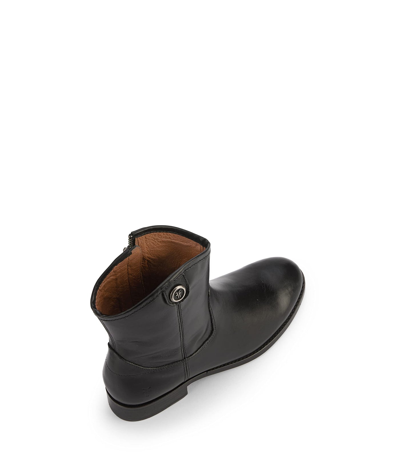 Frye Melissa Button Short 2 Boots for Women Made from Vintage Leather with Antique Silver Hardware, Leather Lining, and Leather Outsole – 7” Shaft Height, Black - 8.5M