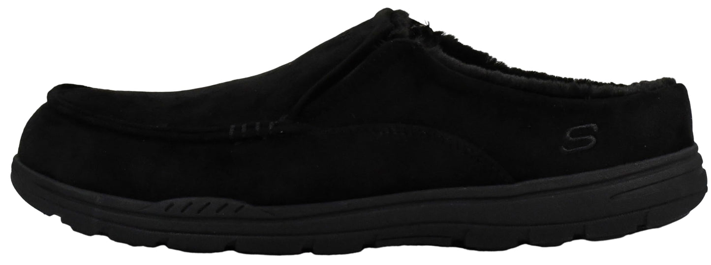 Skechers Men's Expected X - Verson Slipper, Black, 8 M US