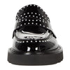 Stuart Weitzman Womens Parker Lift Mini Pearl Loafer Black 6.5 M