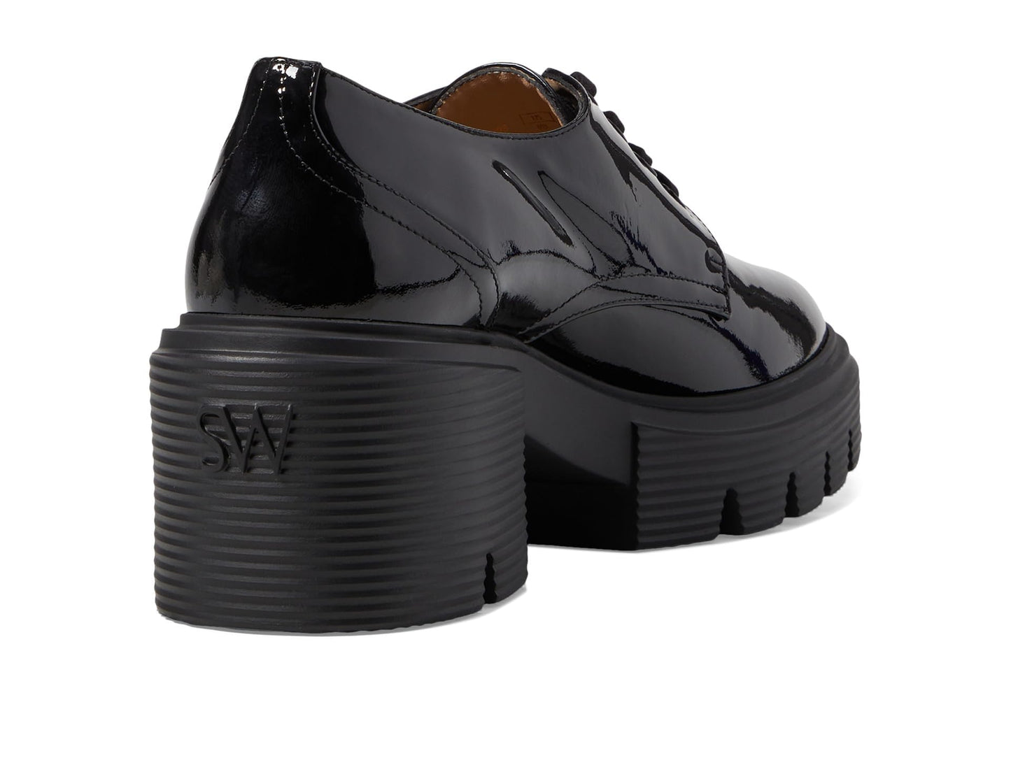 Stuart Weitzman Womens Soho Derby Black, 9 Medium