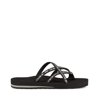 Teva womens Olowahu Sandal, himalaya black, 7 Medium US