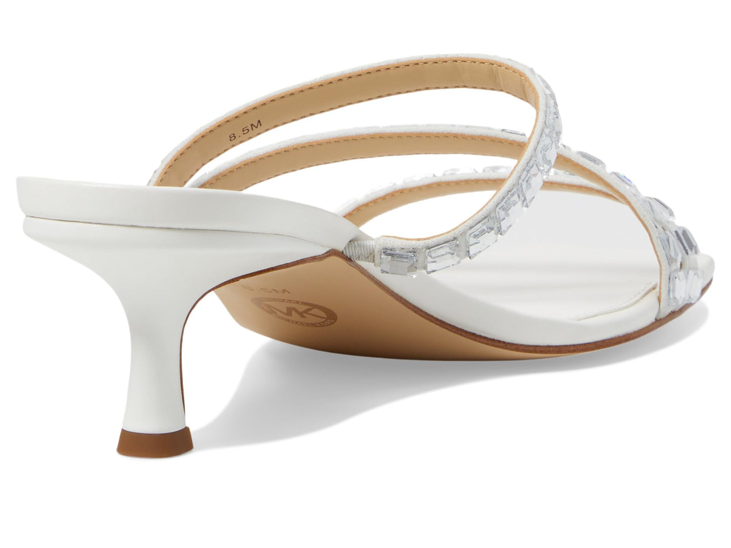 Michael Kors Celia Kitten Slide Optic White 9 M