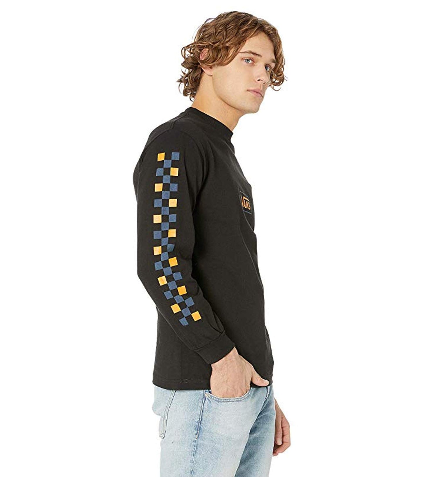 Vans Mens Multibox Long Sleeve T Shirt (Medium, Black)