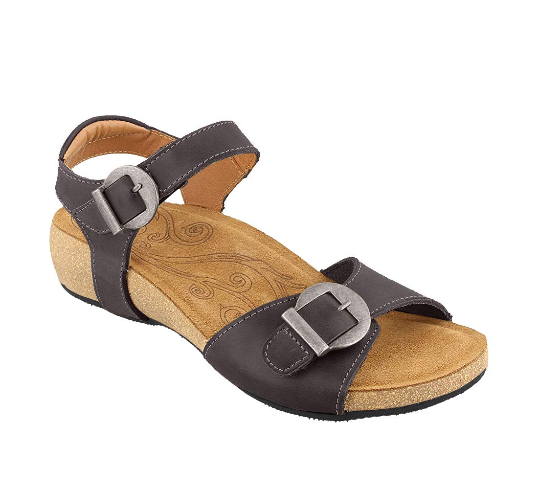 Taos Footwear Women's Vera Black Sandal 9-9.5 M US
