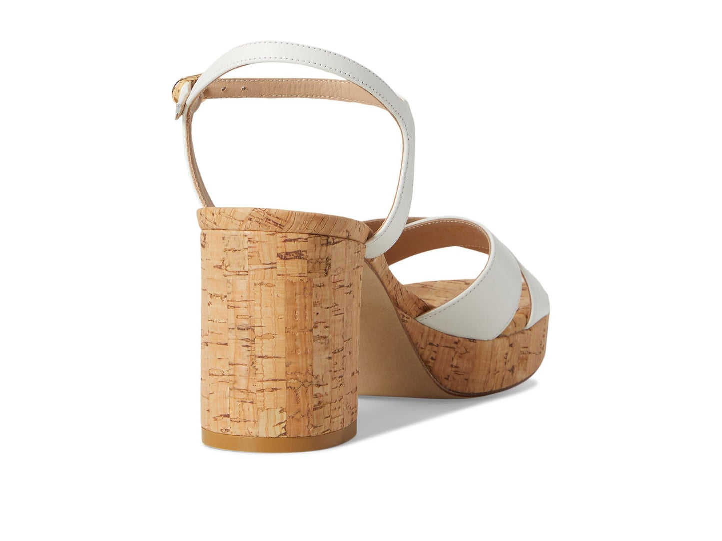 Stuart Weitzman Womens Dayna Platform 80 Cream 8.5 M