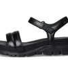 Cole Haan Women's Zerogrand Ankle Strap Sandals, Black/Black, 7-C US