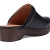 Madewell The Cecily Clog in Oiled Leather Clogs for Women - Slip-On Style Closure, and Round Toe Silhouette True Black 7 M