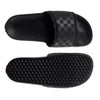 Vans Men's La Costa Slide-On Sneaker, (Checkerboard) Black/Black, 13