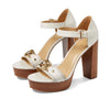 Michael Kors Rory Platform Sandal Cream 7 M