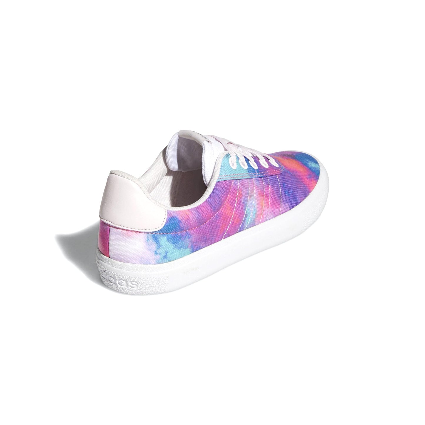 Adidas Women's Vulc Raid3r Skateboard Shoes, White/Pink/Silver Metallic US 6.5