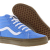 Vans Sk8 Hi Zip Flower Suede PS Boys Shoes Size 2.5, Color: Gum Azure Blue-Blue