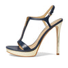 Michael Kors Berkley Stiletto Platform Navy 5.5 M