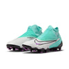Nike Phantom GX Pro Firm-Ground High-Top Soccer Cleats (DD9465-300, Hyper Turquoise/Fuchsia Dream/White/Black) Size 6