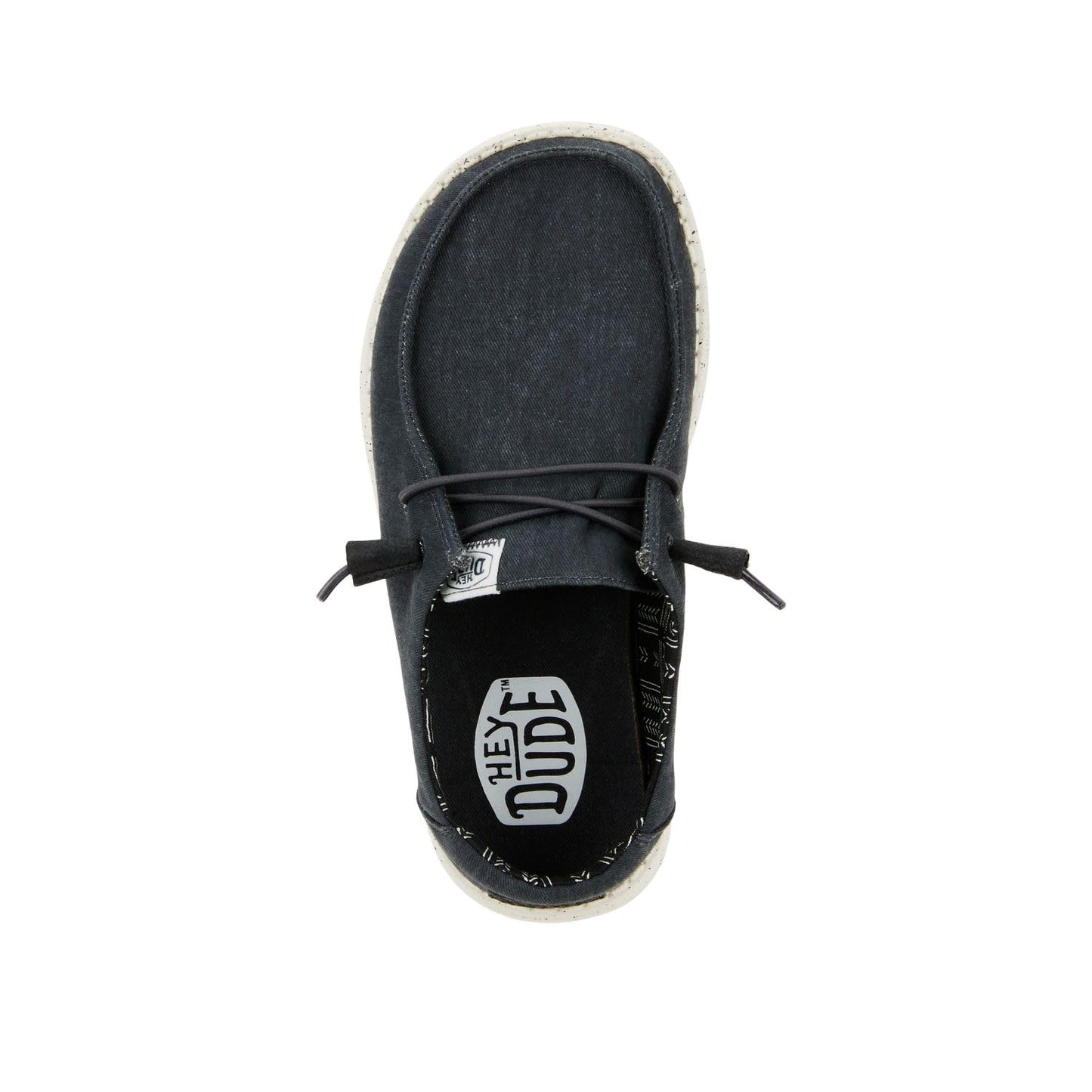 HEYDUDE Girl's Wendy Canvas Black Size 10 | Toddler's Shoes | Toddler Slip-on Loafers | Comfortable & Light-Weight