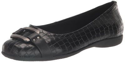 Trotters Women's Sizzle Signature, Black Croco 9.0 WW