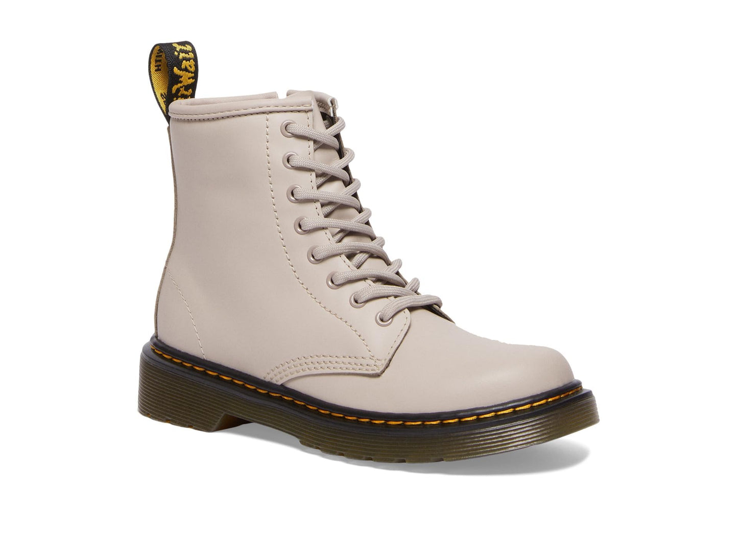 Dr. Martens Kid's Collection 1460 Lace Up Fashion Boot (Little Kid/Big Kid) - Boots for Kids - Rubber Outsole Vintage Taupe 2 UK (US 3 Little Kid) M
