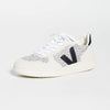 Veja Women's V-10 Sneakers, Snow/Black, 11 Medium US